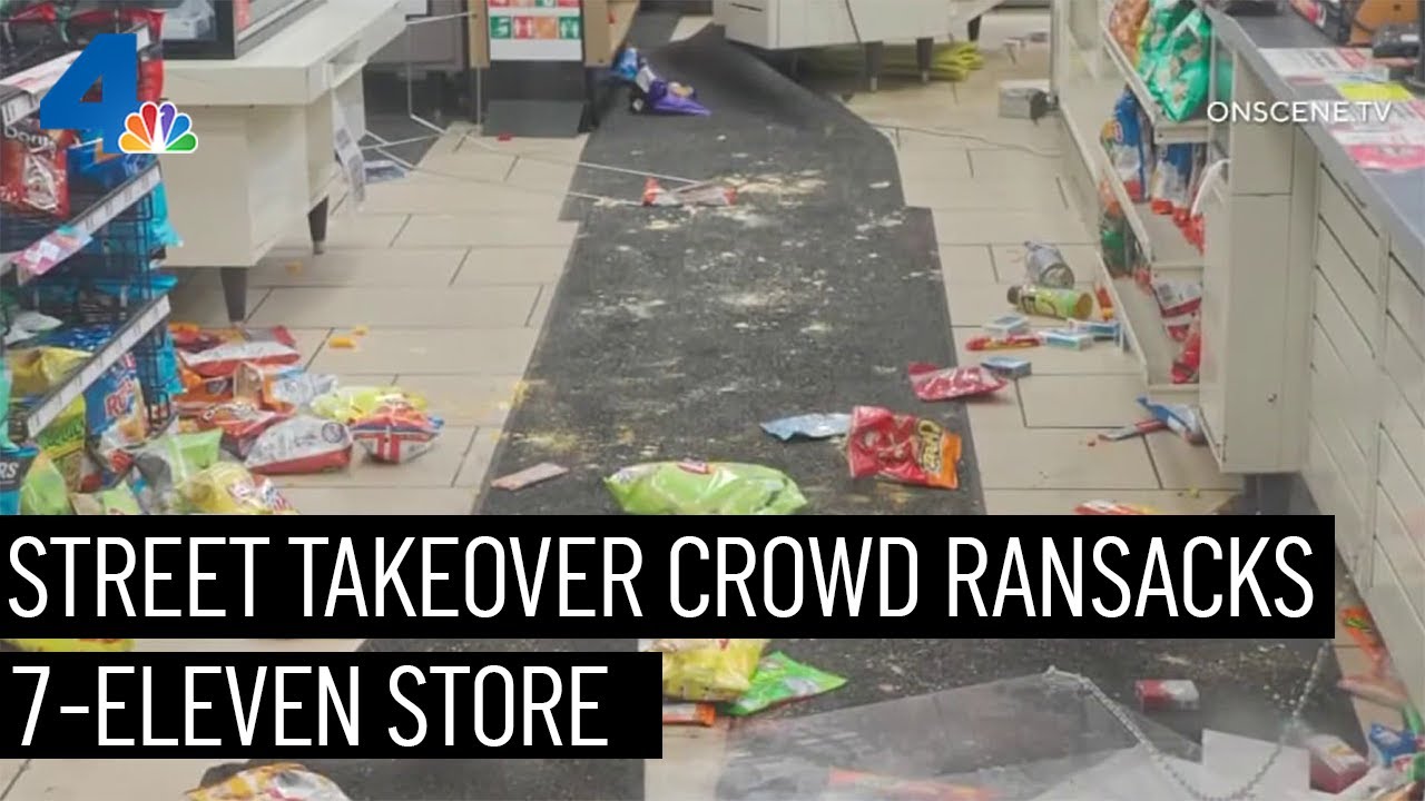 Video Captures The Chaos Inside A Ransacked Harbor Gateway 7 Eleven | Nbcla