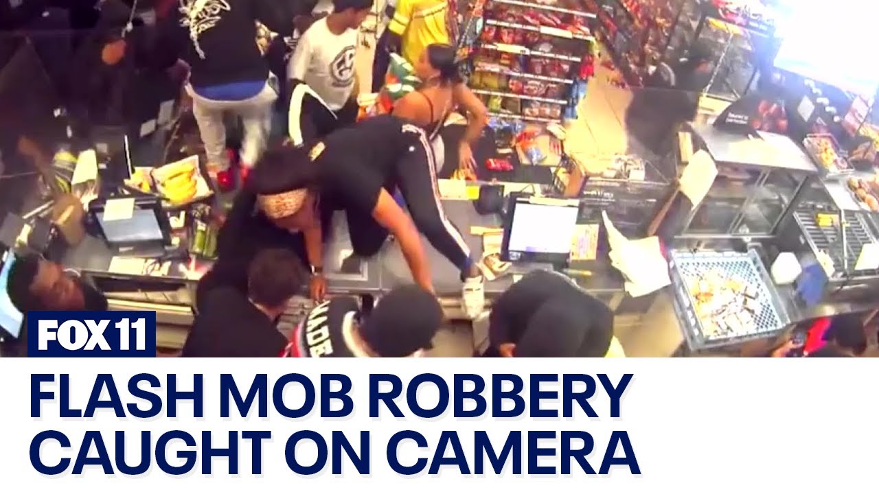 Video: Flash Mob Vandalizes, Loots 7 Eleven Store Following Street Takeover