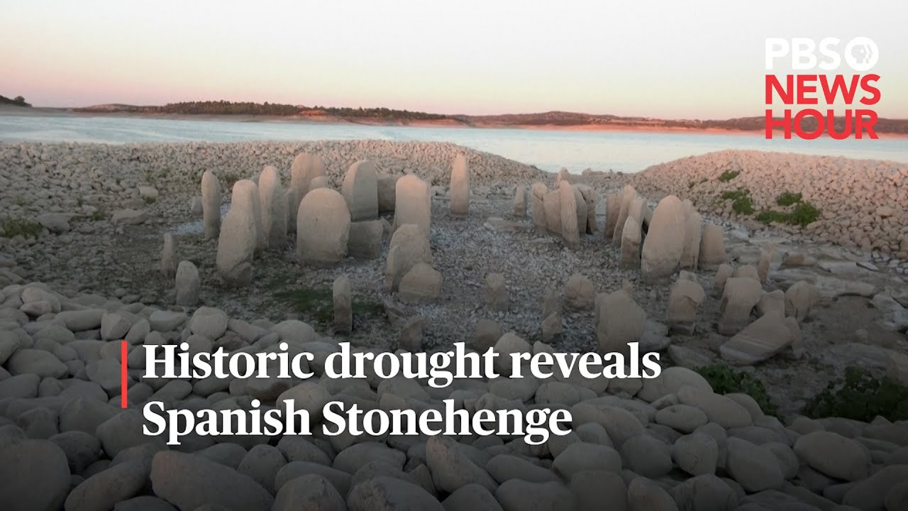 Watch: Historic Drought Reveals Spanish Stonehenge #shorts