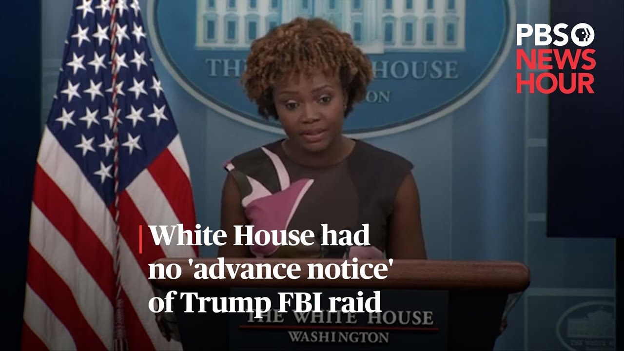Watch: White House Had No ‘advance Notice’ Of Trump Fbi Raid #shorts