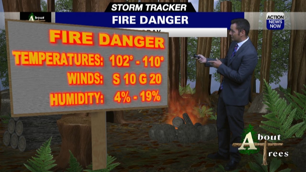 Wednesday, August 17th Fire Danger Forecast