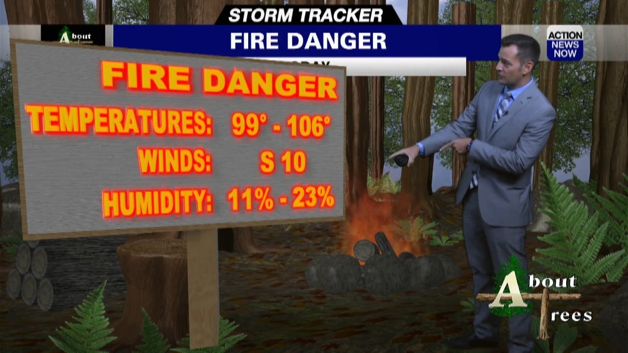 Wednesday, August 3rd Fire Danger Forecast
