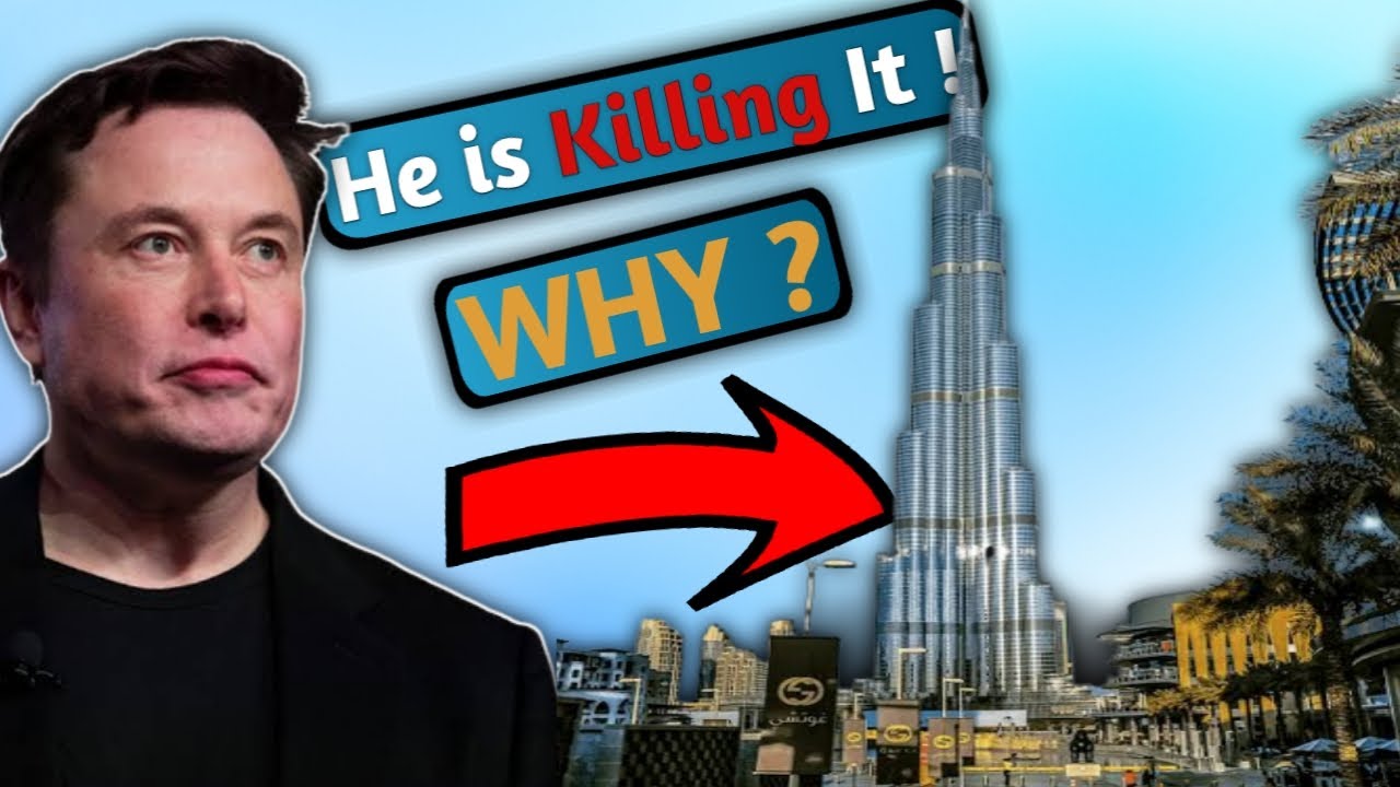 Why Elon Musk Is Destroying Burj Khalifa 🏙️#dubai #elonmusk