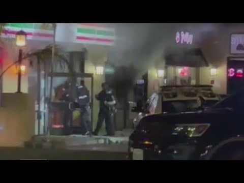 Woman Arrested In 7 Eleven Store Barricade, Fire In Mid Wilshire