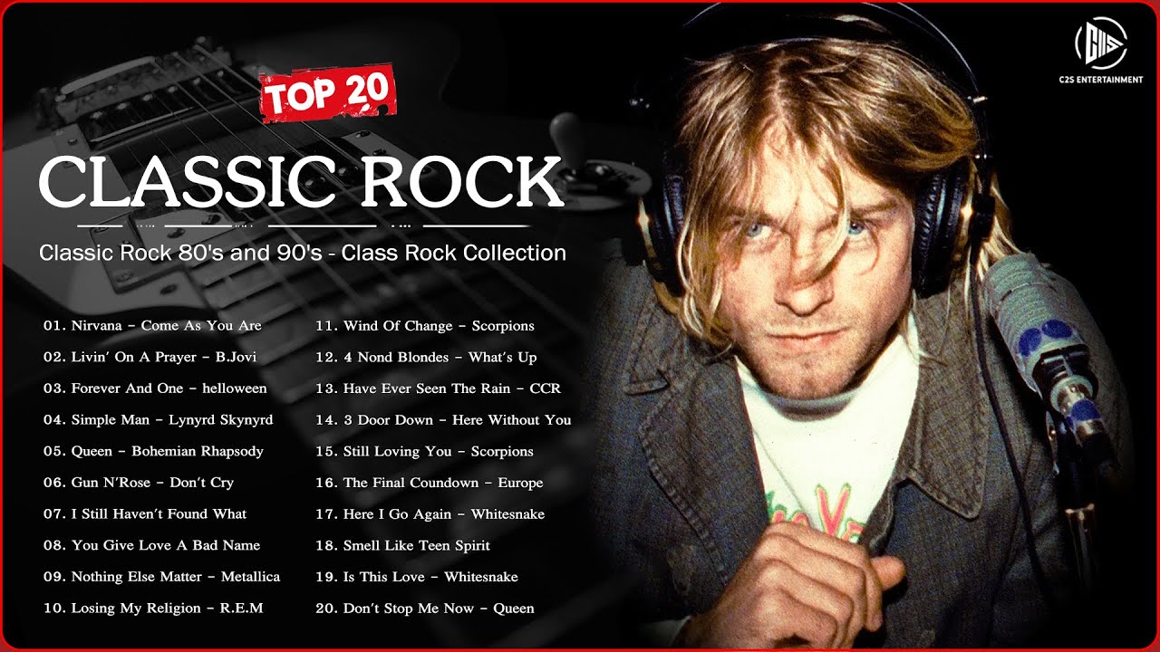 100 Best Classic Rock Songs Of The ’80s And ’90s || Nirvana, Bon Jovi, Metallica, R.e.m, Queen