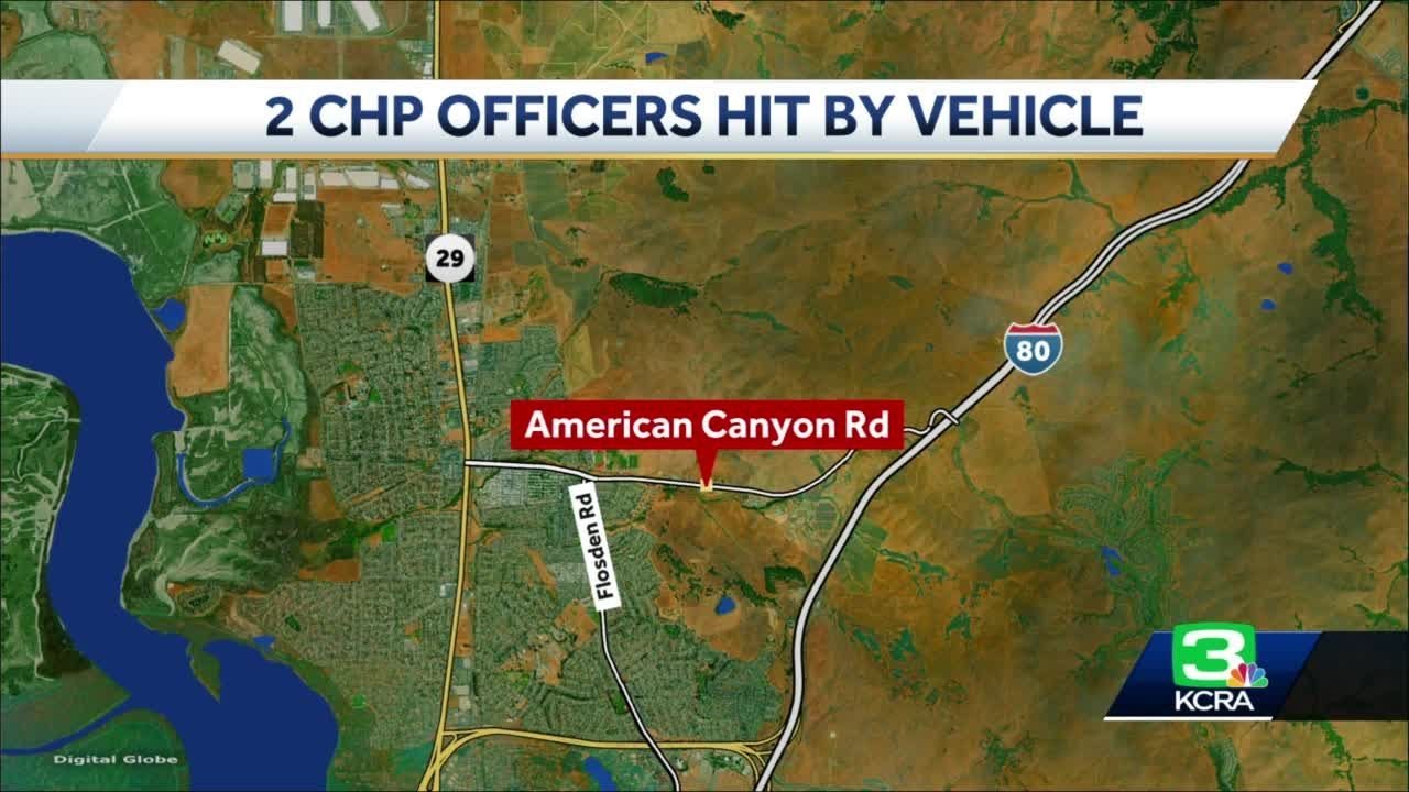 2 California Highway Patrol Officers Struck By Suv On I 80, 1 Airlifted To Hospital