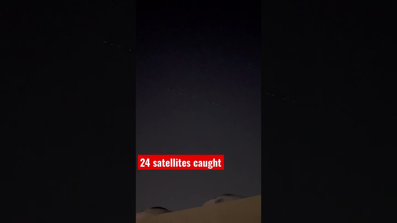 24 Satellites Caught In Camera 😨 | Delhi Ncr | Stars ? | Spacex Starlink Satellites | India 🇮🇳