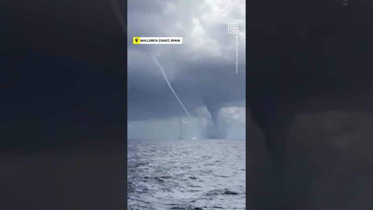 4 Waterspouts Off Mallorca’s Coast Caught On Camera