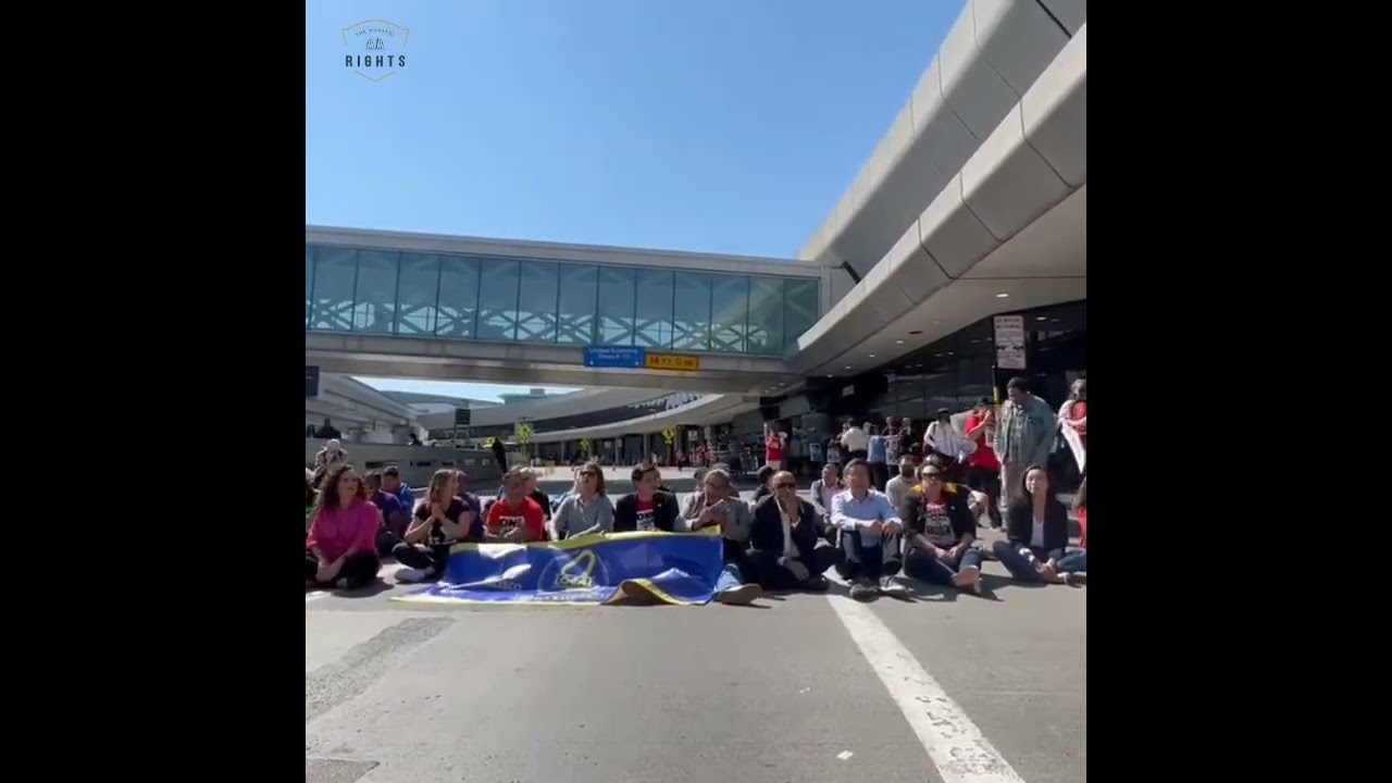 41 Airport Fast Food Workers And Supporters Arrested And Cited For Blocking Traffic At Sfo