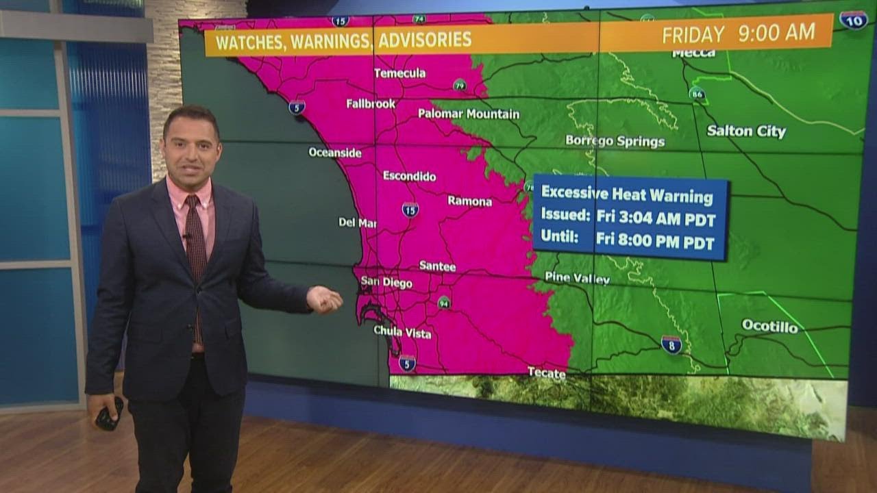 A Look At Watches, Warnings And Advisories For San Diego As Tropical Storm Kay Passes Through