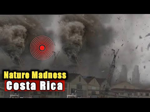 A Terrible Storm Hits San Jose Costa Rica! At 300 Km/h Speed,