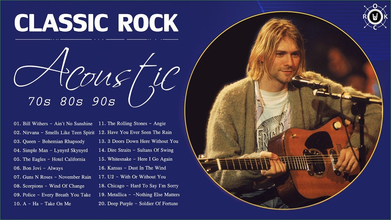 Acoustic Classic Rock 70s 80s 90s | Top 20 Classic Rock Songs Of All Time