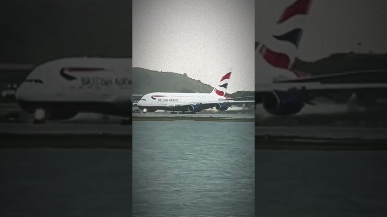 Airbus A380 Landing In San Francisco