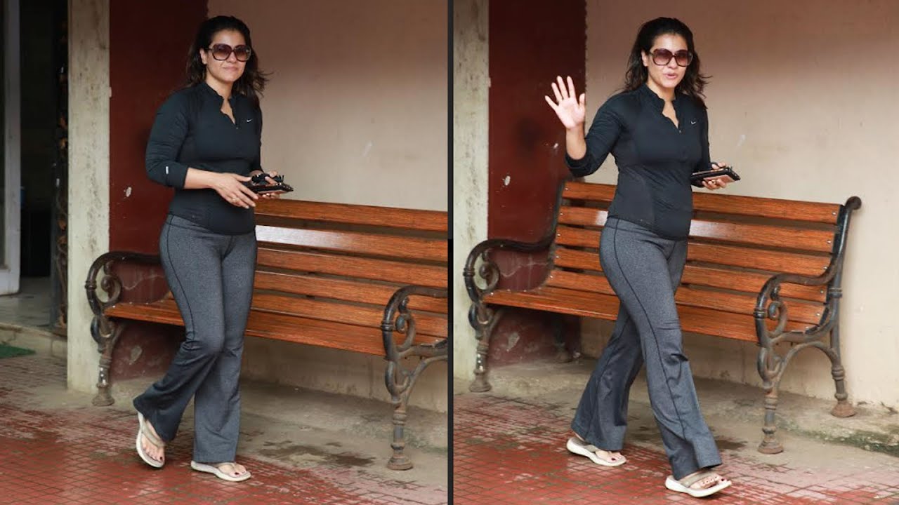 Ajay Devgn Wife Kajol Spotted Post Workout In Santacruz