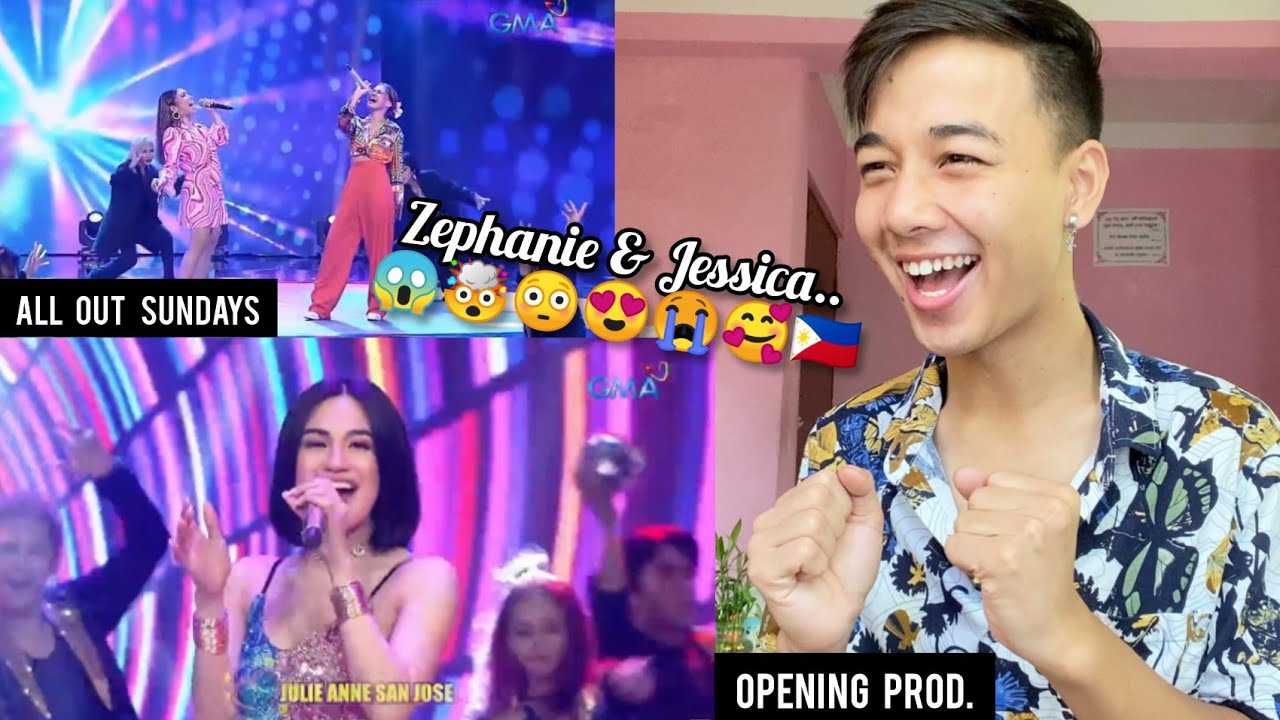 All-Out Sundays Opening Prod. Ft. Zephanie, Jessica, Julie Anne San Jose | REACTION 1 All Out Sundays Opening Prod. Ft. Zephanie, Jessica, Julie Anne San Jose | Reaction