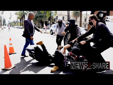 Anti Fascists Brawl With Right Wingers Protesting Lgbtq+ Pride Parade In Riverside, Ca