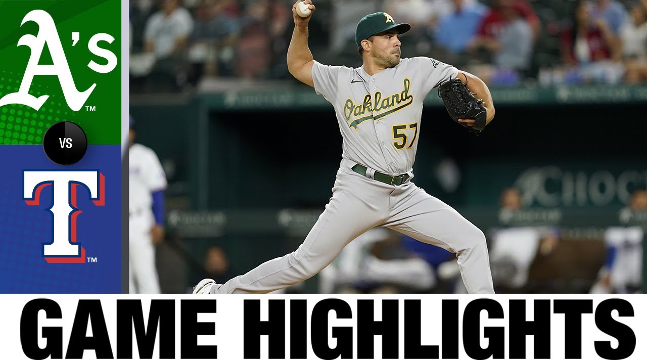 Athletics Vs. Rangers Game Highlights (9/14/22) | Mlb Highlights