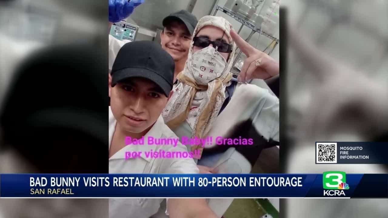Bad Bunny, his 80-person entourage, stop for a meal at Bay Area Puerto Rican restaurant 1 Bad Bunny, His 80 Person Entourage, Stop For A Meal At Bay Area Puerto Rican Restaurant