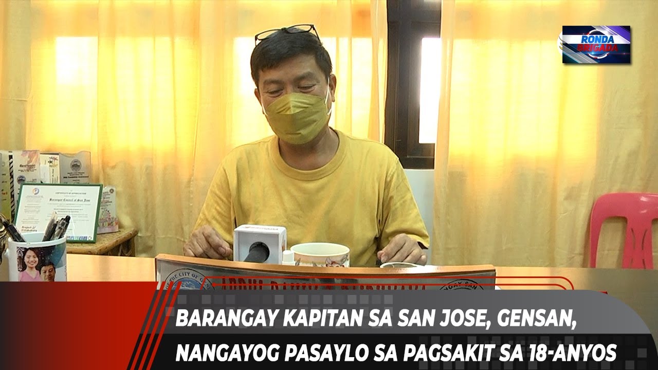 Barangay Kapitan Sa San Jose, Gensan, Nangayog Pasaylo Sa Pagsakit Sa 18 Anyos