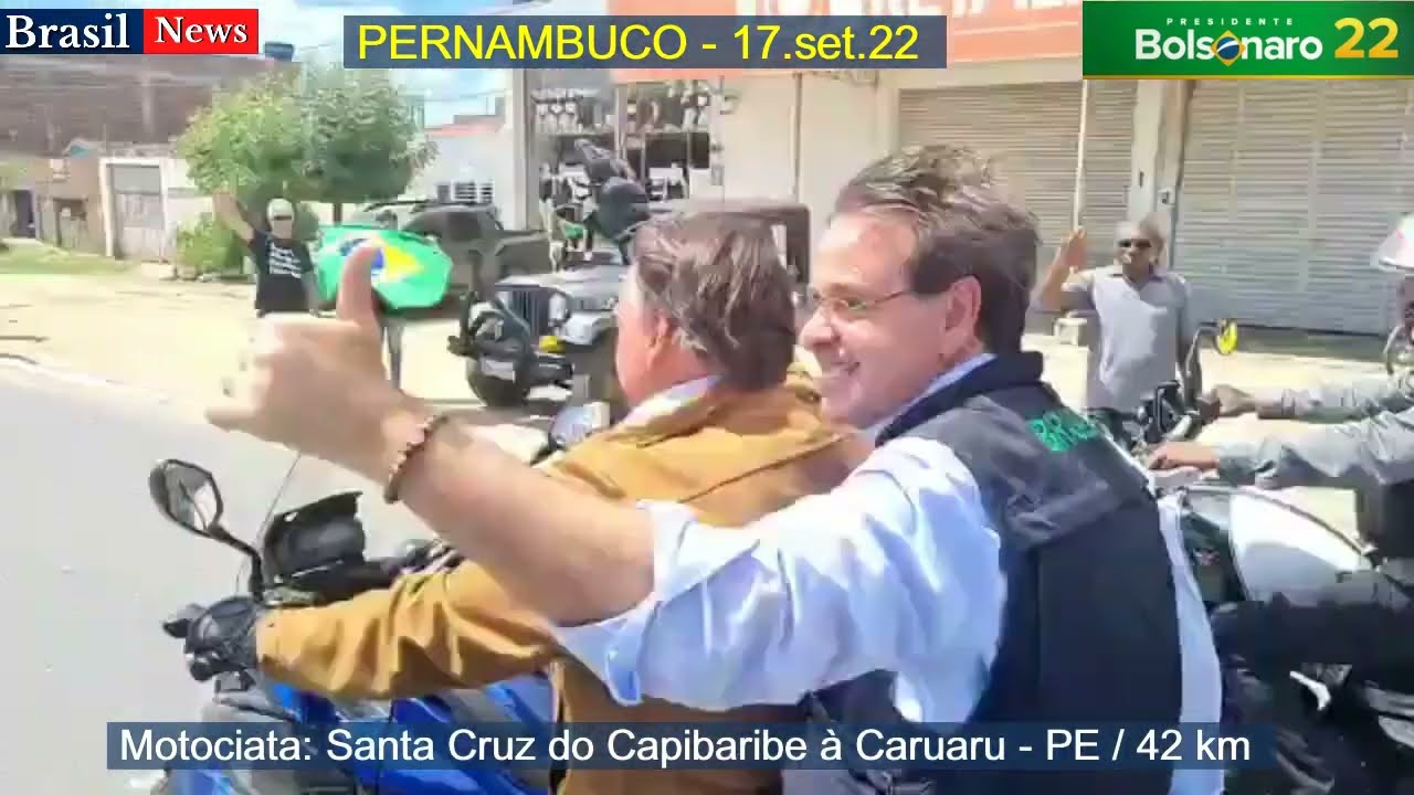 Bolsonaro em Pernambuco Motociata de Santa Cruz do Capibaribe à Caruaru / 17.set.22