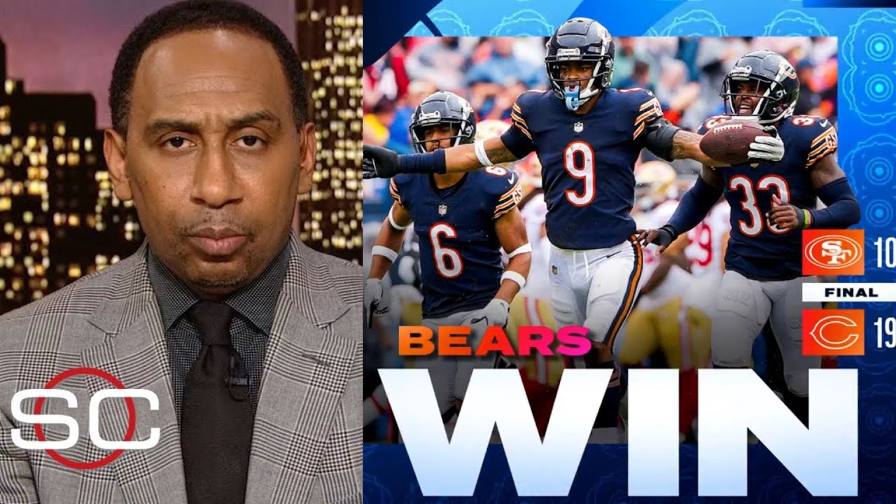 [breaking] Stephen A. Reacts To Chicago Bears Beat San Francisco 49ers 19 10 By Justin Fields 2 Td