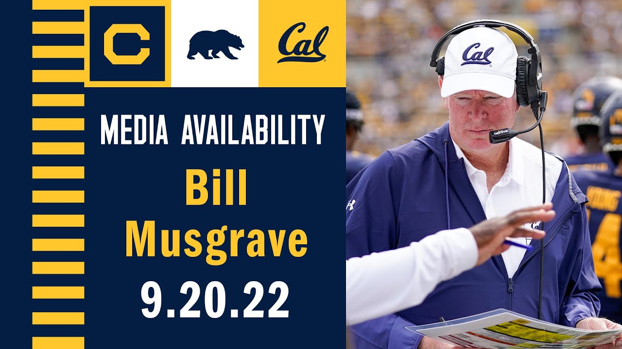 Cal Football: Bill Musgrave Media Availability (09.20.22)