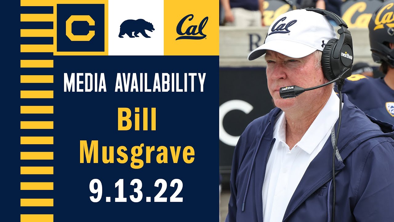 Cal Football: Bill Musgrave Media Availability (09.13.22)