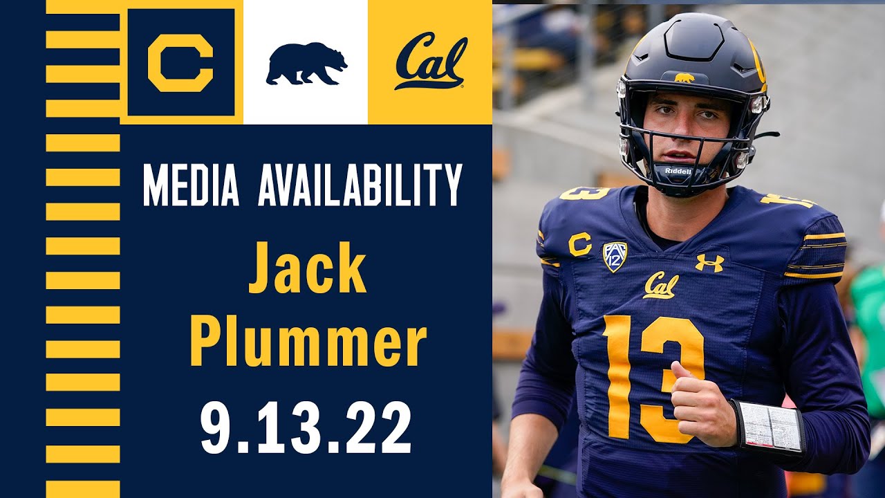 Cal Football: Jack Plummer Media Availability (09.13.22)