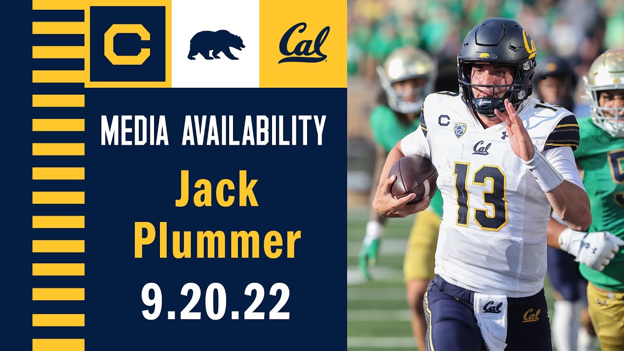 Cal Football: Jack Plummer Media Availability (09.20.22)