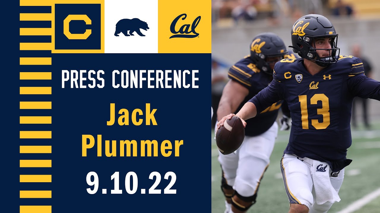 Cal Football: Jack Plummer Post Game Press Conference Vs Unlv (09.10.22)