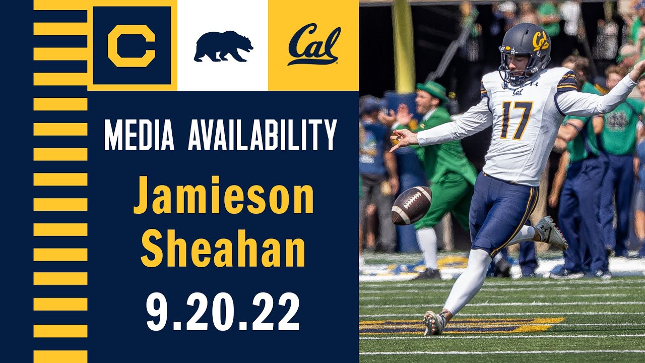 Cal Football: Jamieson Sheahan Media Availability (09.20.22)