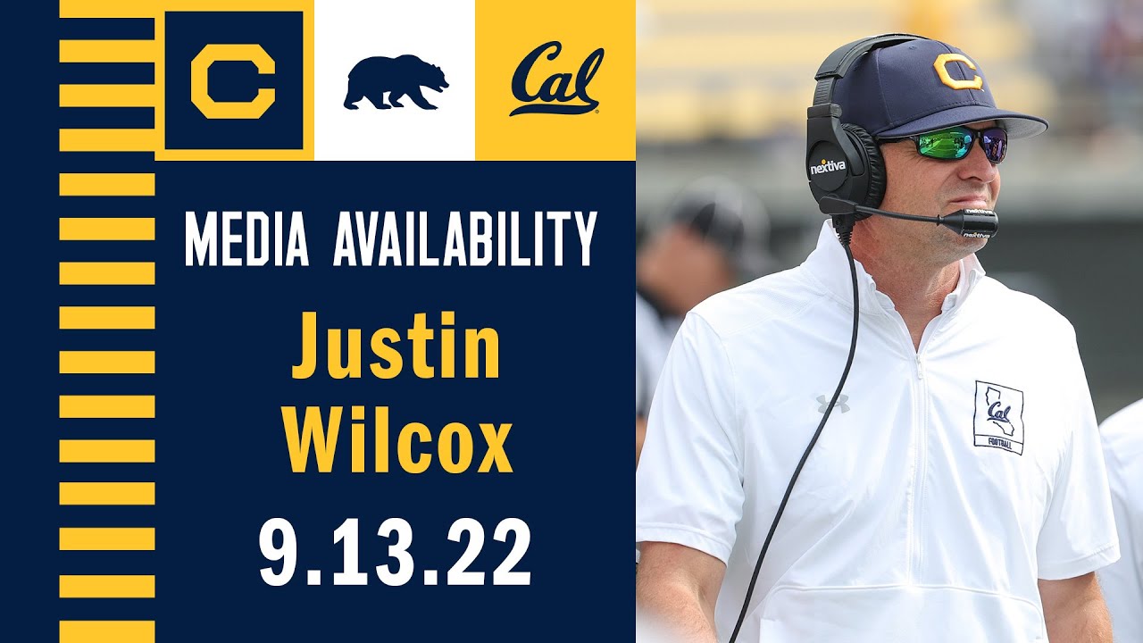 Cal Football: Justin Wilcox Media Availability (09.13.22)