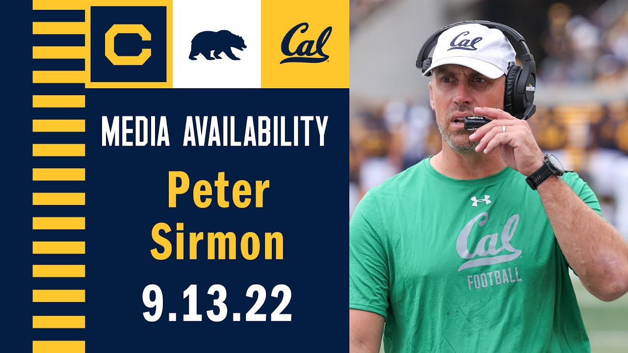 Cal Football: Peter Sirmon Media Availability (09.13.22)