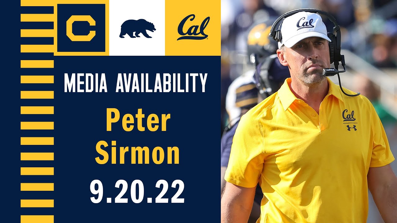 Cal Football: Peter Sirmon Media Availability (09.20.22)