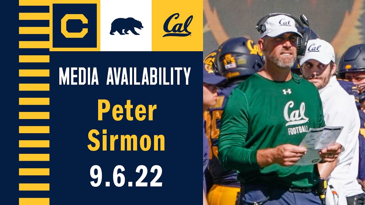 Cal Football: Peter Sirmon Media Availability (09.06.22)