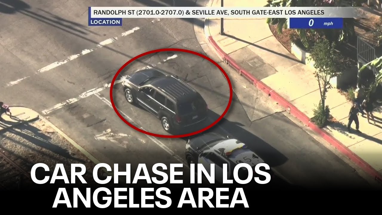 Car Chase In The Los Angeles Area