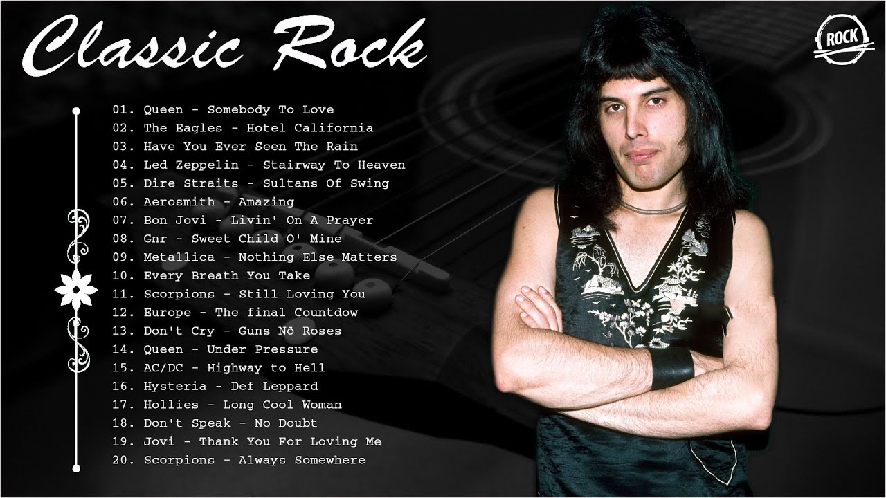 Classic Rock 80s And 90s – Top 50 Classic Rock Songs Of Collection💞💞