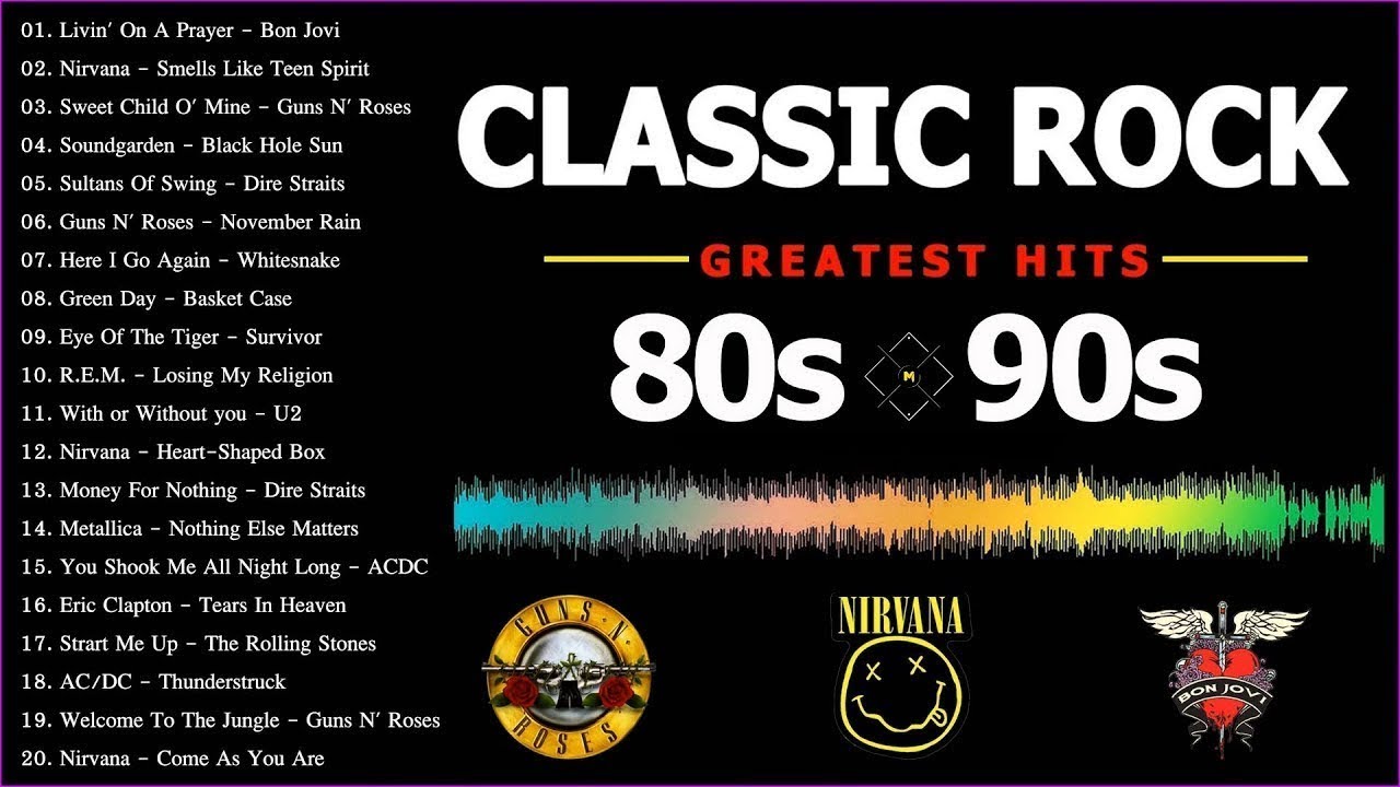 Classic Rock 80s And 90s🔔ccr, Scorpions, Gnr, Bon Jovi, U2, Led Zeppelin, Aerosmith, Whitesnake