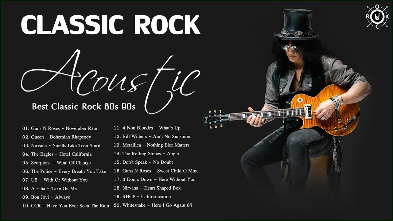 Classic Rock Acoustic | Greatest Hits Classic Rock Songs Of The 80s 90s