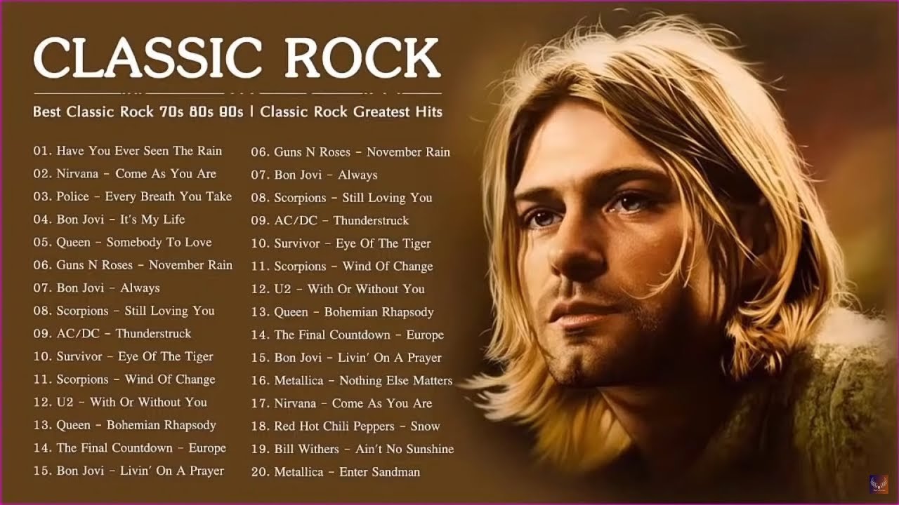 Classic Rock Ballads 70s 80s 90s Playlist💯ccr, Scorpions, Gnr, Bon Jovi, U2, Led Zeppelin, Nirvana