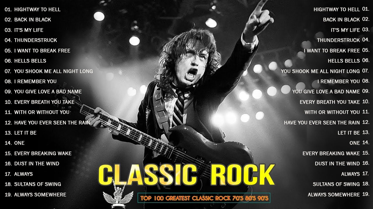 Classic Rock Songs 70s 80s 90s Full Album 🔥 The Beatles, Acdc, Bon Jovi The Police, Ccr U2, Queen