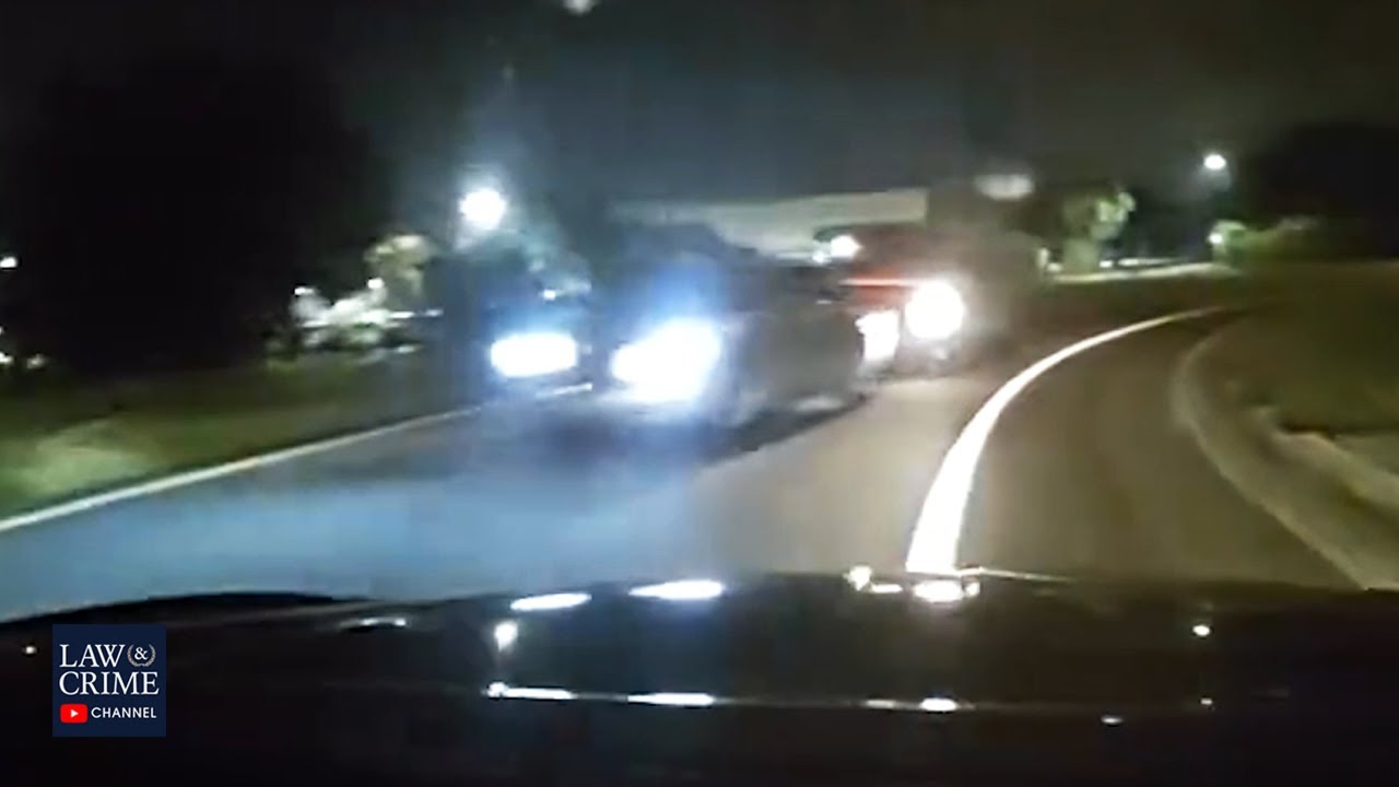 Close Call: Tampa Police Officer Narrowly Avoids Wrong Way Drivers