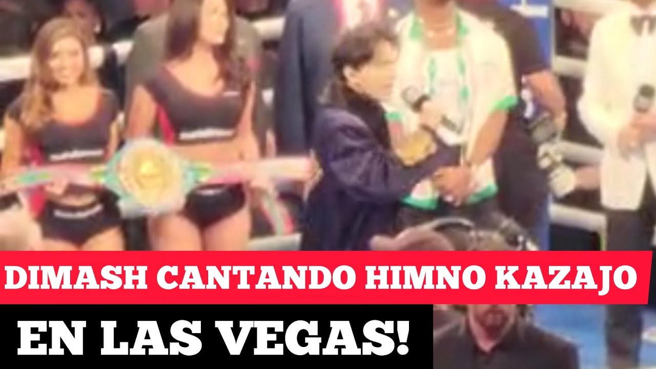 Dimash Cantando Himno Kazajo En Las Vegas!