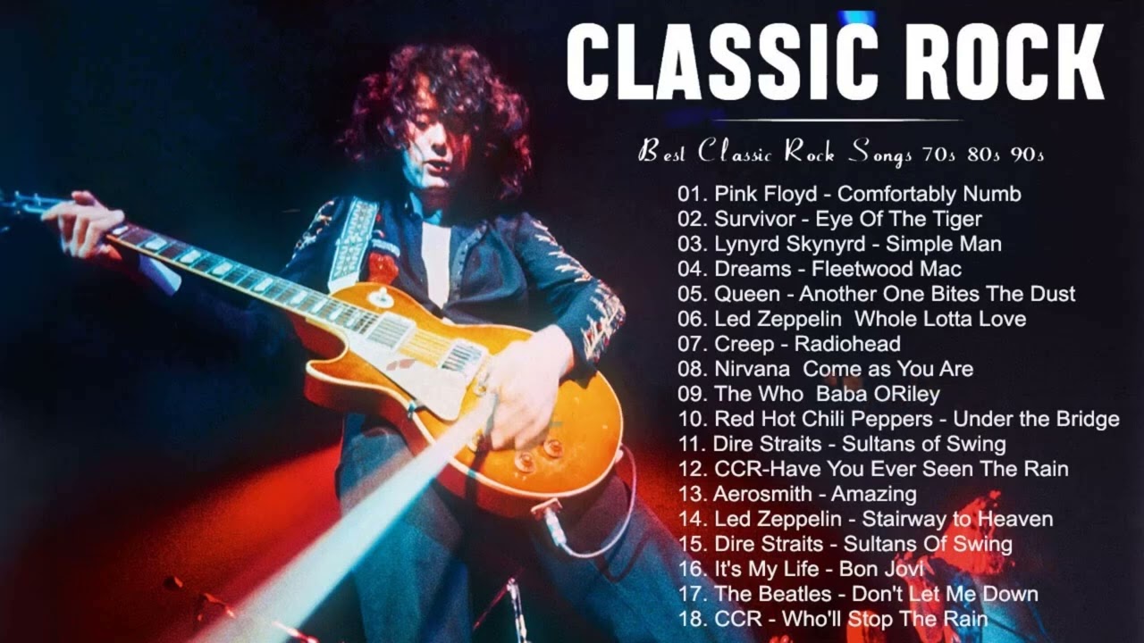 Dire Straits, Bon Jovi, Led Zeppelin. Ccr, Aerosmith, Scorpions… Classic Rock Playlist