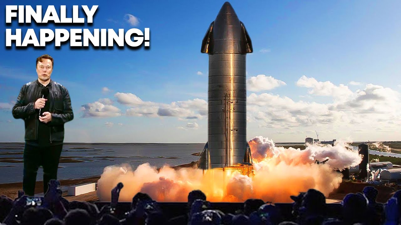 Elon Musk Launching Spacex Starship To Orbit!