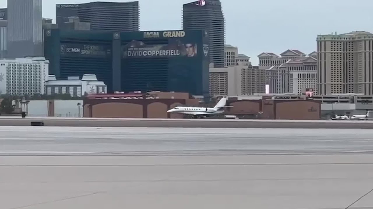 Emergency Plane Landing At Harry Reid International