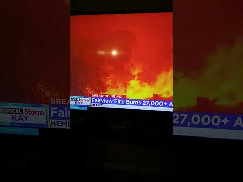 Fairview Fire 🔥 Burns 27,000 Acres Los Angeles Cbs News