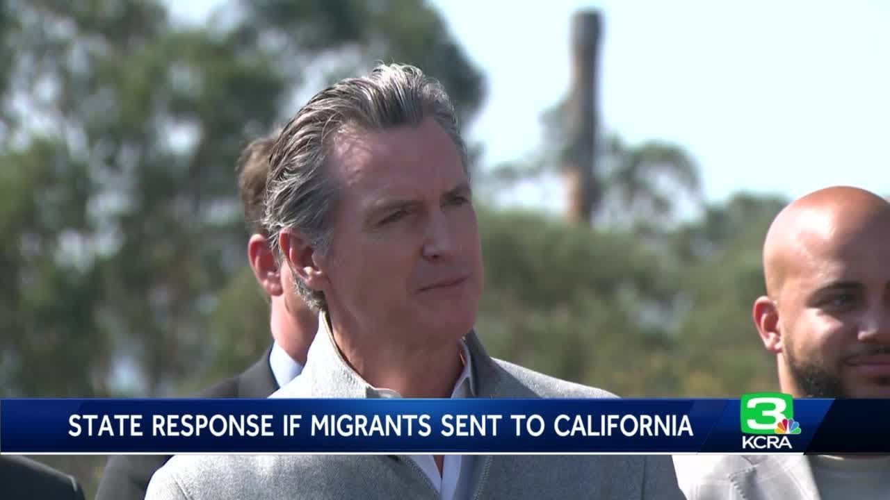 Gov. Newsom Responds To Other Governors About Sending Migrants To Democratic States