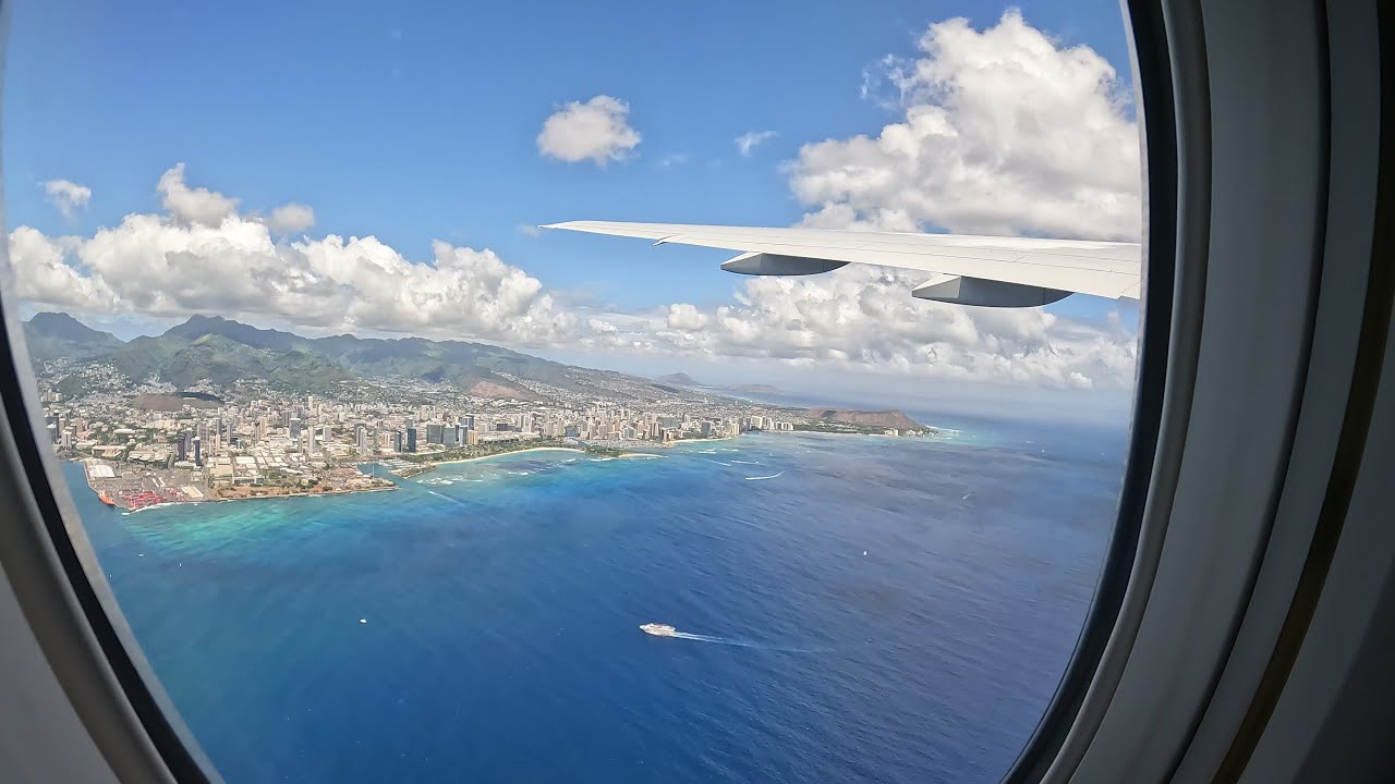 Honolulu International Airport – Oahu, Hawaii Full Takeoff Hnl To Sfo On United Airlines