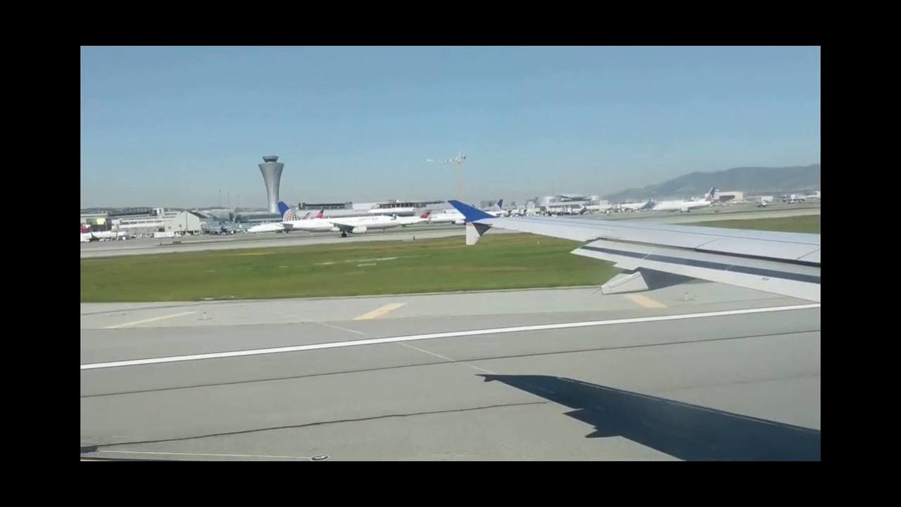 Incredible Double Takeoff At San Francisco Int. Airport.